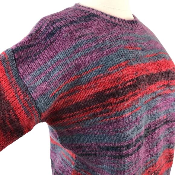 Aeropostale High-Low Sweater Crew Neckline Long Sleeves Size XL Purple - Picture 8 of 9